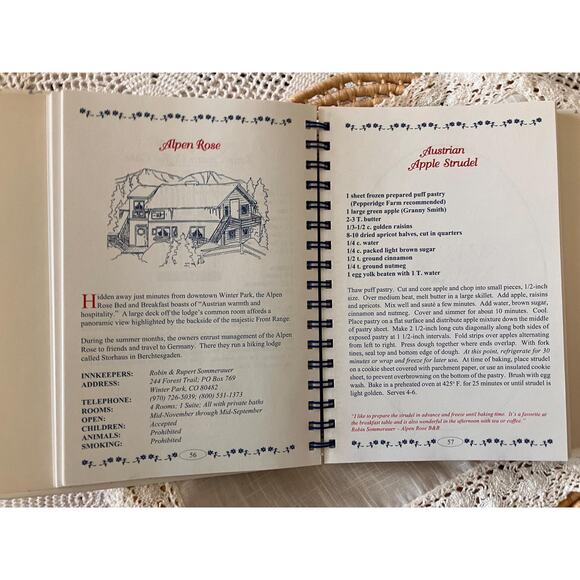 Signed 1997 Colorado Bed & Breakfast Cookbook: 85 Inn Recipes - Picture 6 of 7